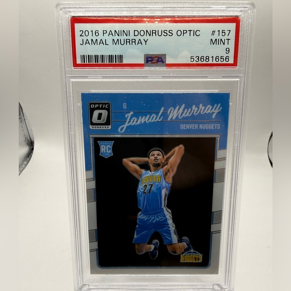 2016 Panini Donruss Optic Jamal Murray Rookie Nuggets PSA 9 Clean Grade - Picture 2 of 3